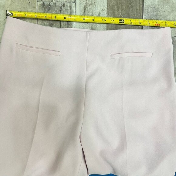 Zara Women's Full Length Flared Pants Size XL Pink High Rise Trousers - Picture 10 of 13